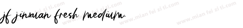 jf jinxuan fresh medium字体转换